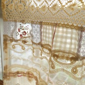 Elegant Sheer Lace Curtain Ivory Shabby Chic Decor