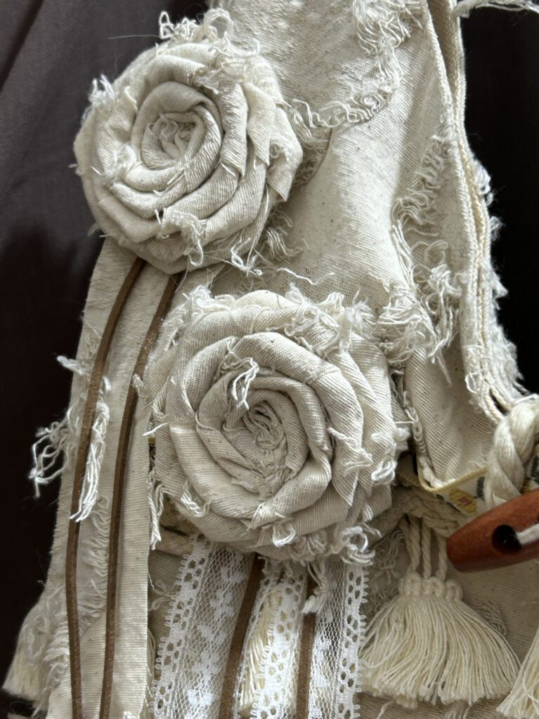 Off White Fabric Roses