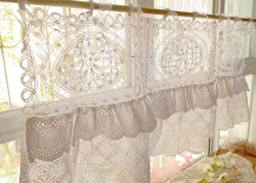Vintage Doily Lace Crochet Curtain