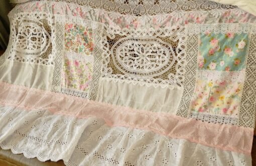 Shabby Chic Mixed Pattern Curtain